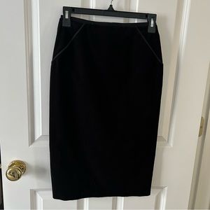 Elie Tahari velvet pencil skirt